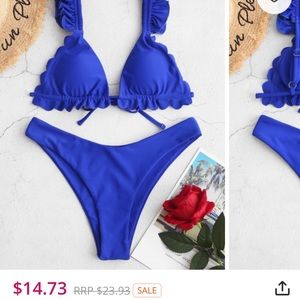 zaful blue bikini
